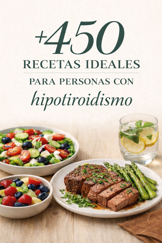 +450 Recetas Saludables para Hipotiroidismo + 10 Bonos De Regalo Exclusivos